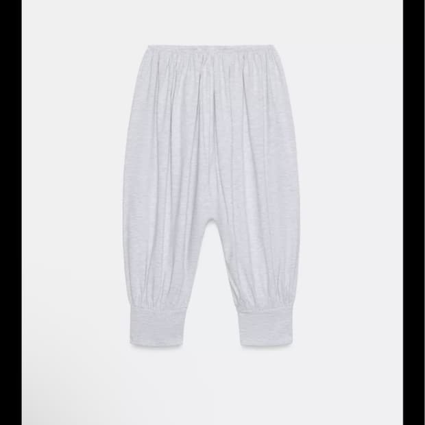 ZARA 자라 크롭 벌룬 카프리 하렘팬츠 그레이 1026 183 80