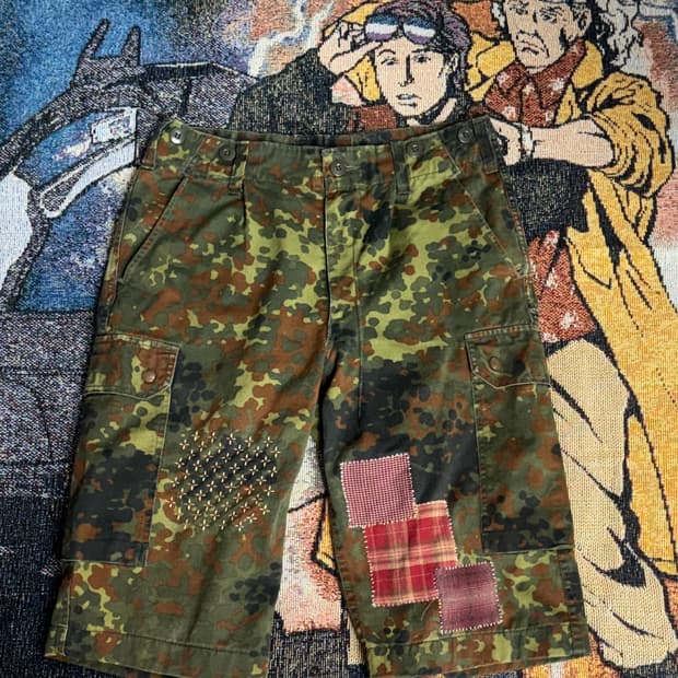 90’s 독일군 Army Flecktarn Half Trousers