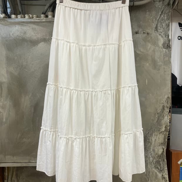 빈티지 캉캉 레이스 스커트 화이트 #csz2425
