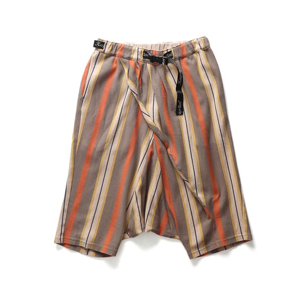 KAPITAL Striped Half Shorts