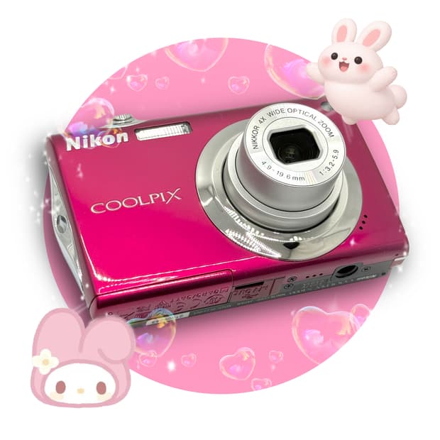 [터치&이모지!] 니콘 쿨픽스 S4000 버건디 디지털카메라