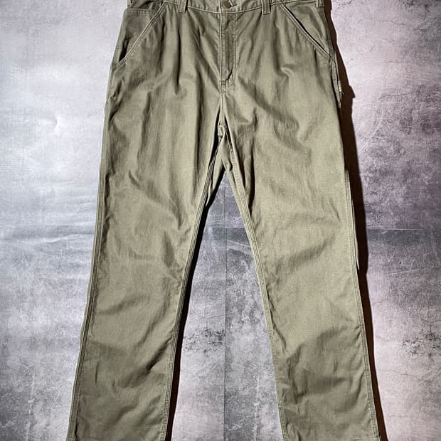 CARHARTT 칼하트 빈티지 카키 싱글니 팬츠