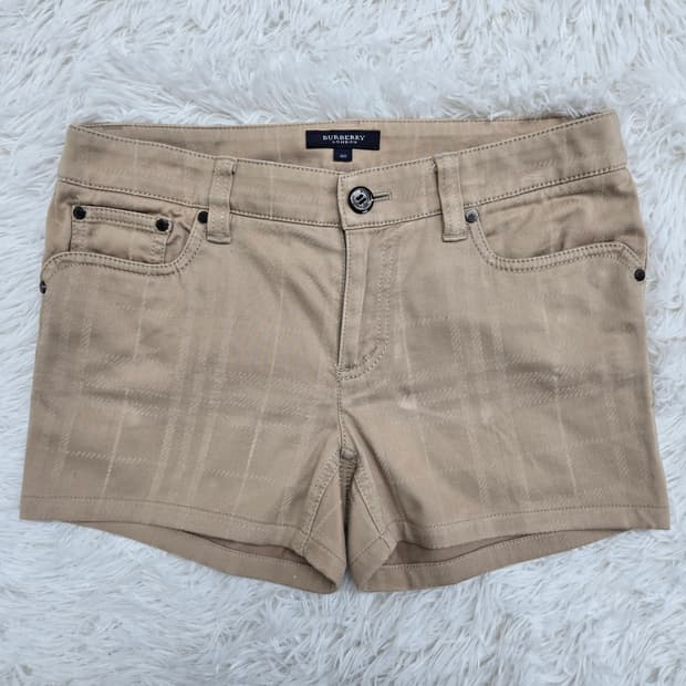 버버리 체크 핫팬츠 반바지 하프팬트