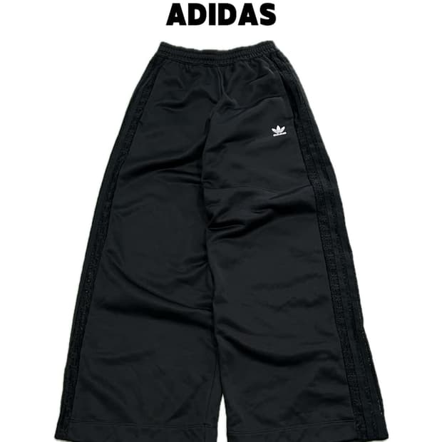 (XS) 아디다스 사이드 망사 와이드 트랙 팬츠
