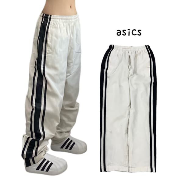 아식스 00s 올드스쿨 바람막이 트랙팬츠