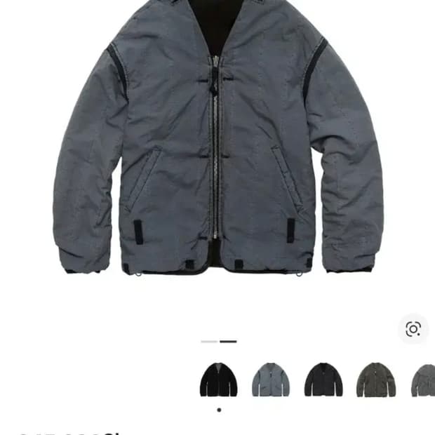 [3] 폴리테루 리버시블 라이너 자켓 블랙 + 블루 002