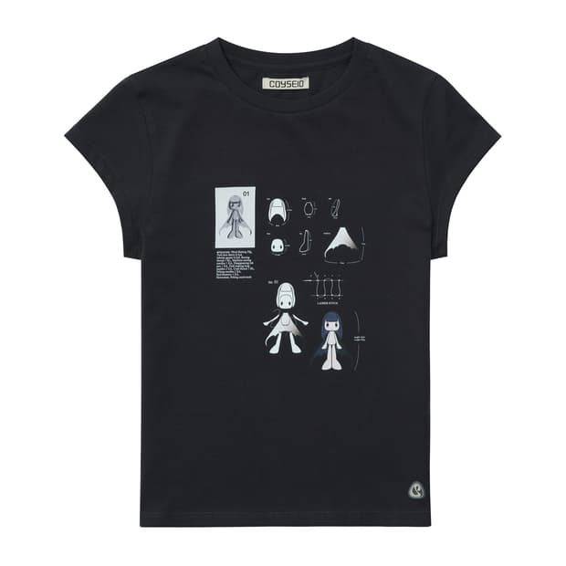 [Coyseio]  LEGNA T-SHIRT CHARCOAL 