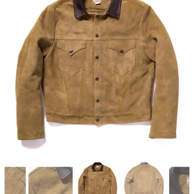 리얼맥코이 웨스턴 레더 자켓 40 팝니다