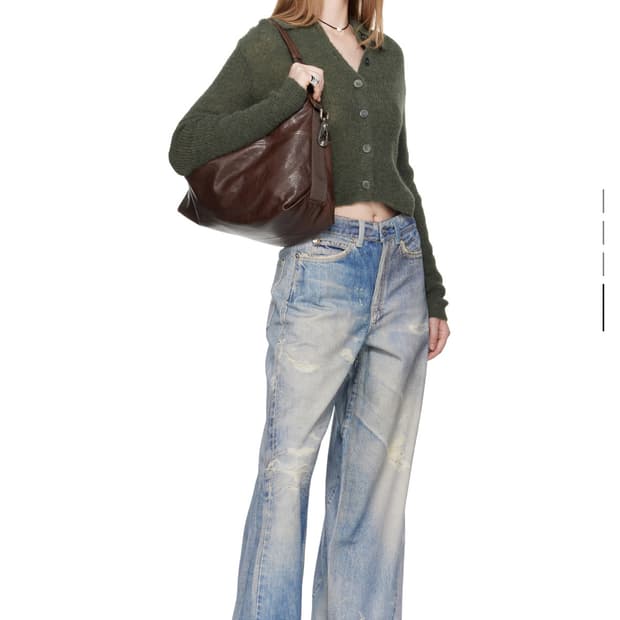 아워레가시 블루 풀 컷 데님 32