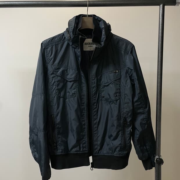 (XL) Buckaroo 버커루 히든 후드 락시크 블루종 자켓