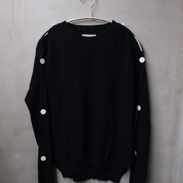 Helmut lang 사이드 버튼 니트 xs