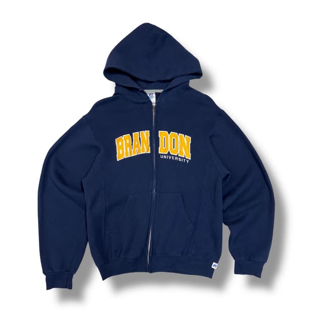 러셀 빈티지 스웻 후드 집업 (M)  