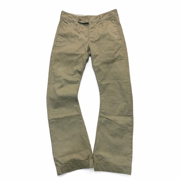 Wjk 바나나 커브드 플레어 치노 팬츠