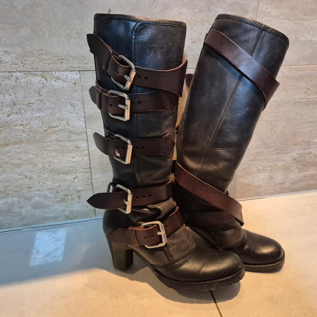 비비안웨스트우드 빈티지 바이커 파일럿 부츠 EU36.5 (230-235)