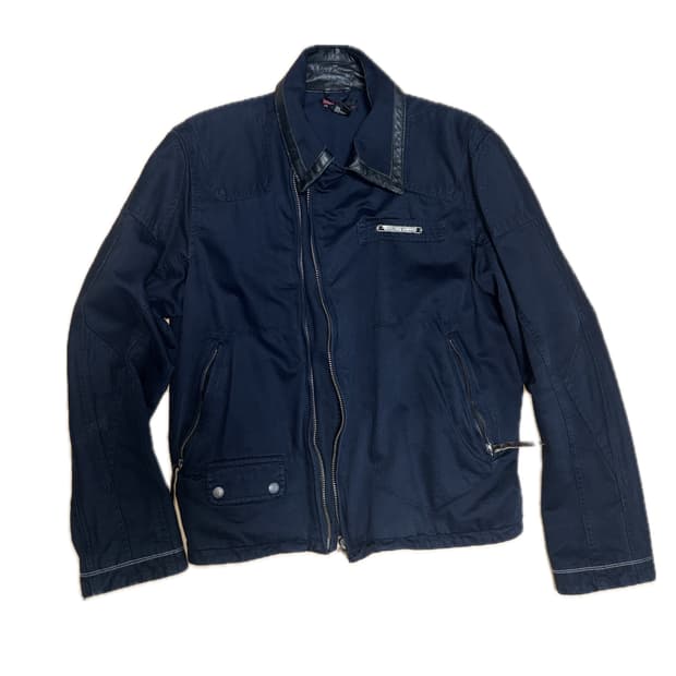 디젤 비대칭 집업 자켓 L