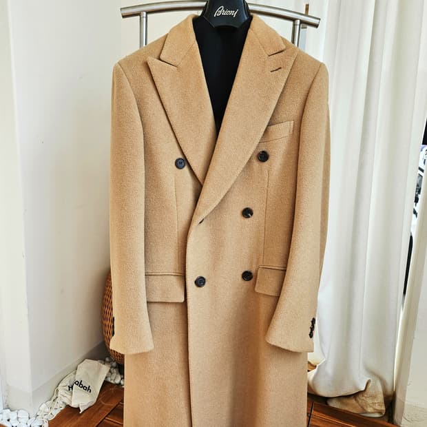 브리오니 카멜헤어 코트 로로피아나 톰포드