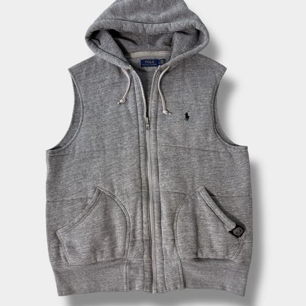 폴로 랄프로렌 신형 루즈핏 써멀 스웻 후드 베스트 자켓