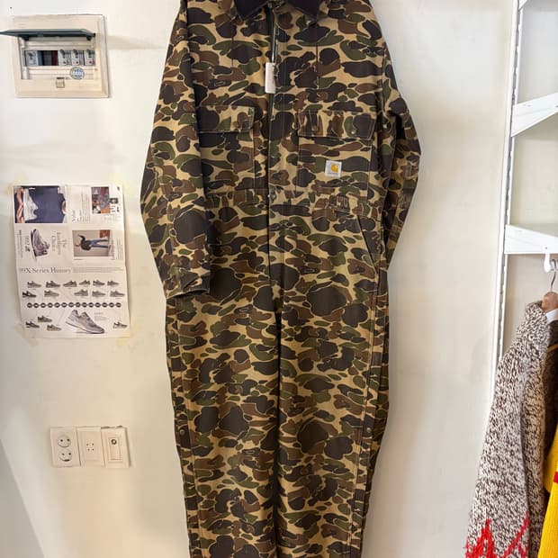 90s 칼하트 카모 점프수트 46T