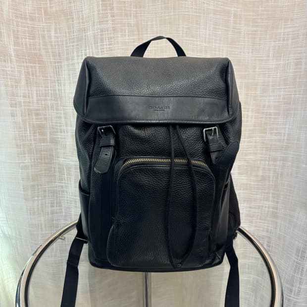 정품 코치 가죽 백팩    