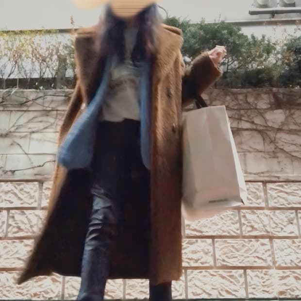 테디베어 무스탕 양면 롱코트 jjigott 리버시블 코트