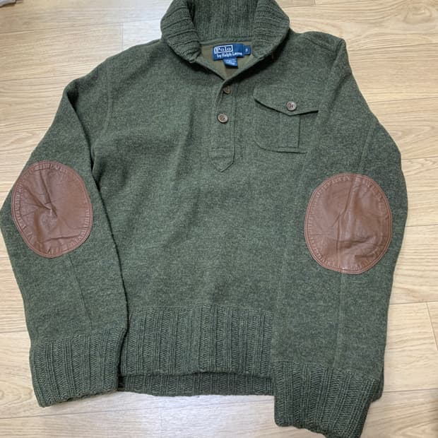[S] Polo 랄프로렌 숄카라 엘보패치 니트
