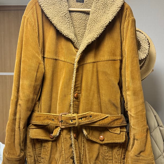 Lee 코듀로이 셰르파 벨티드 자켓