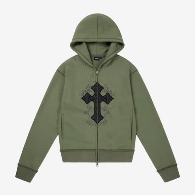 아캄 후드집업 AKM CROS2 Zip-Up Hoodie (Khaki)