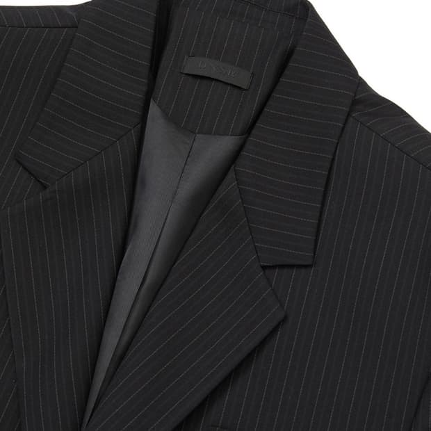 DNSR / 싱글 스트라이프 블레이저 블랙 / L사이즈