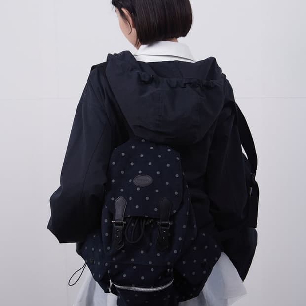 오헤시오 도트 백팩 네이비