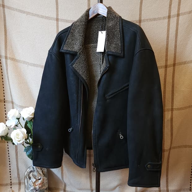 90s 빈티지 무스탕 이태리 바이커 무스탕 무톤 자켓 105