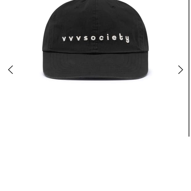 VVV LOGO CAP (BLACK)