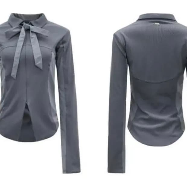 나체 TIE JERSEY SHIRT ZIP-UP