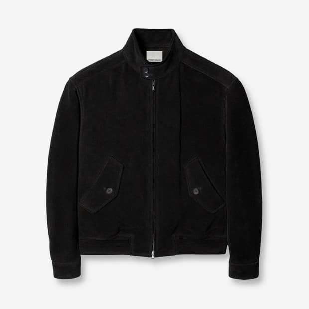 커넥트킨록 리얼레더 스웨이드 해링턴 자켓 s사이즈