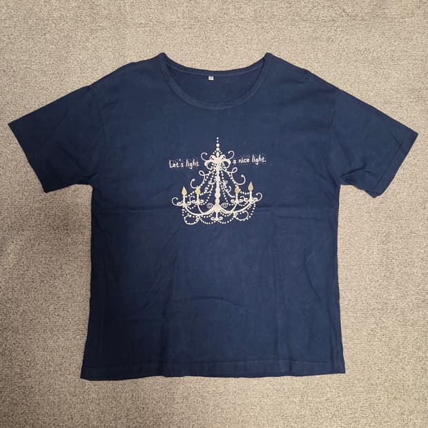 Japanese vintage 샹들리제 반팔 티셔츠 L(100)