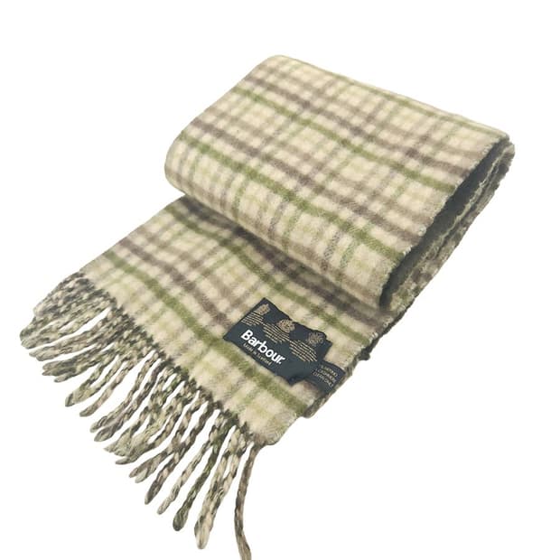 [F]바버 체크 캐시미어혼방 머플러[Y5C-295]