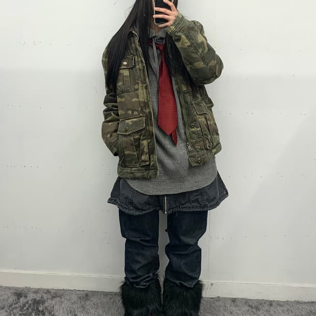 Gap 카모 사파리 자켓