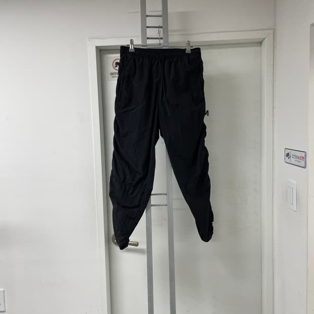 아디다스 블랙 조거 트레이닝 팬츠 S