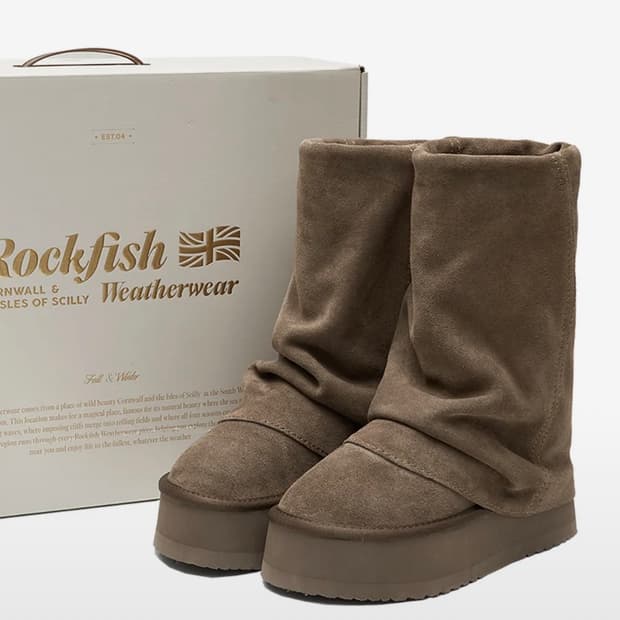 락피쉬언더웨어 FOLDED BOOTS MIDDLE 240 코코아