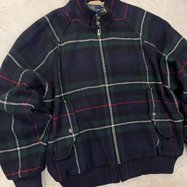 빈티지 80s 랄프로렌 폴로 울 헤링턴