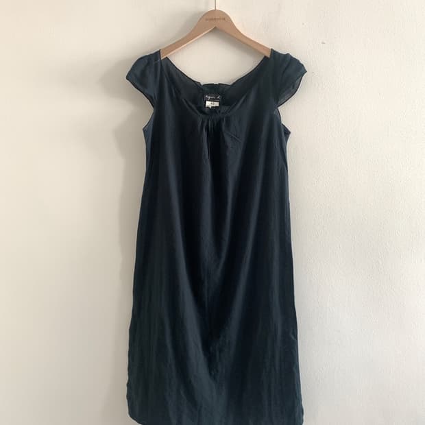 (Agnes B)Linen Sleeveless Dress