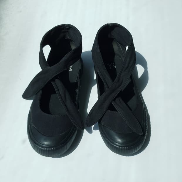 Y's Canvas AnkleTie Mary Jane Sneakers
