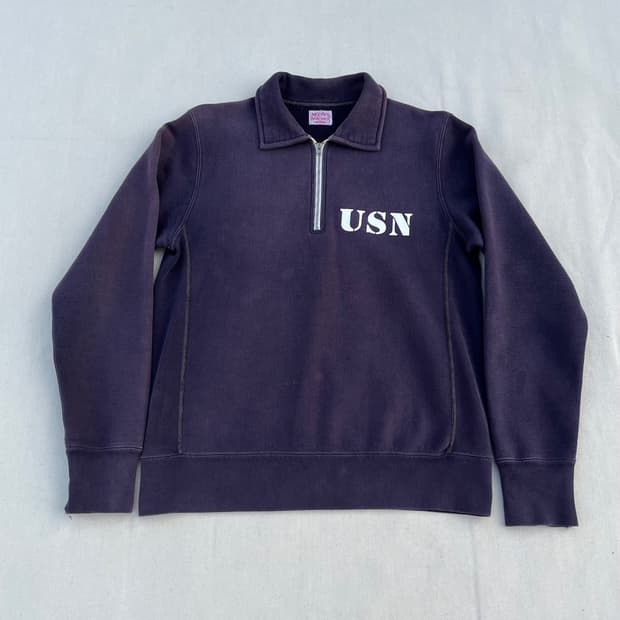 리얼맥코이 스웻 하프집업