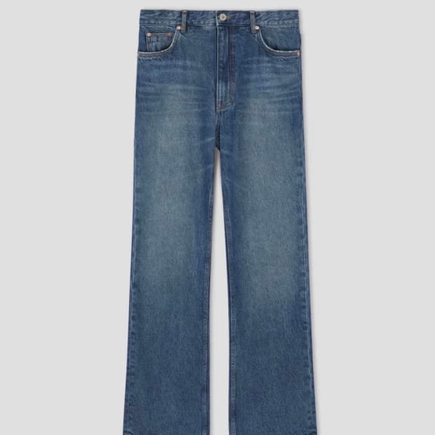Taille rivage wash bootcut denim pants