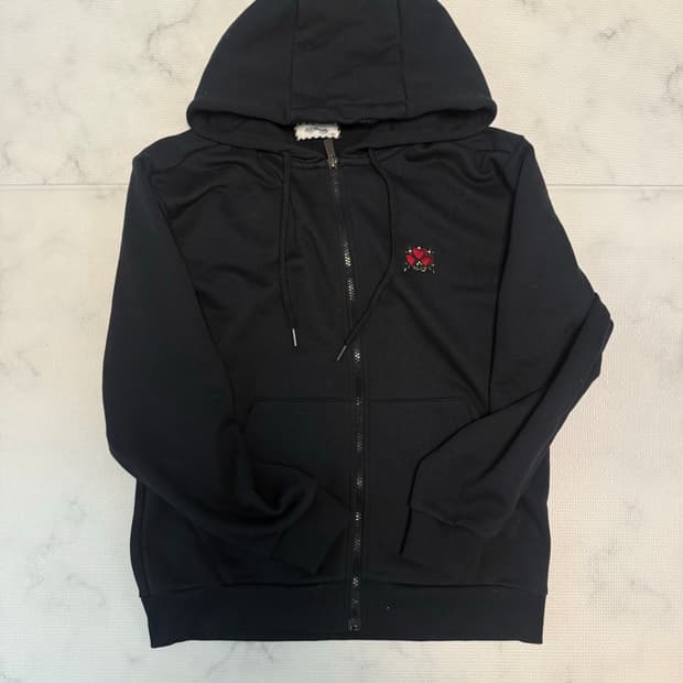 에드하디 블랙 후드집업 맨투맨 세트