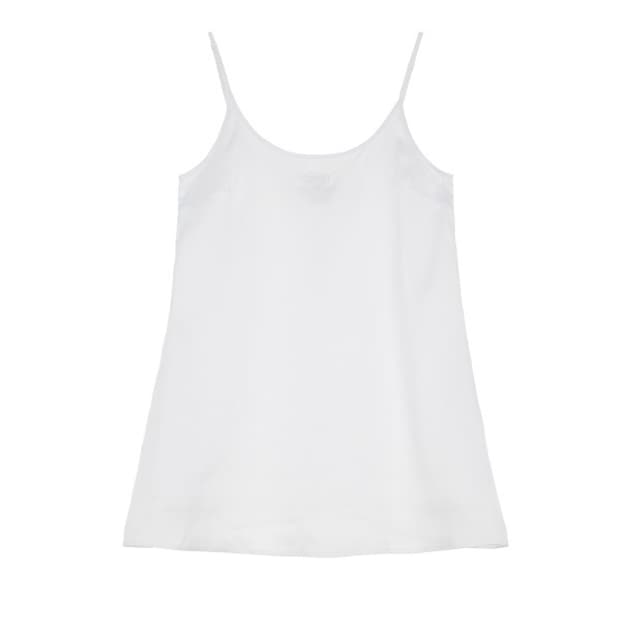 새상품 다이닛 SATIN SLIP DRESS IN WHITE