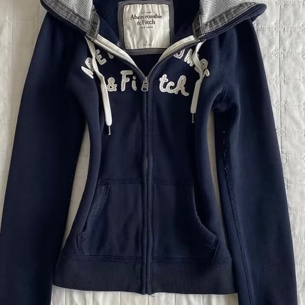 Y2k Abercrombie 아베크롬비 클래식 네이비 후드 팬츠 셋업 S