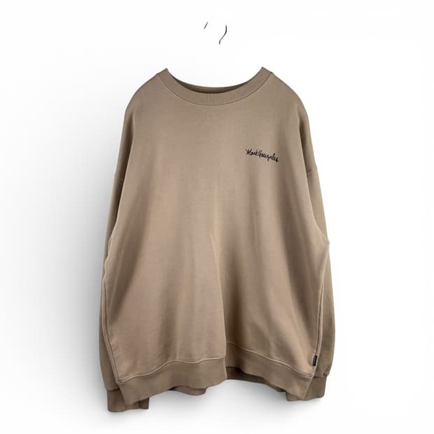 XL) 마크곤잘레스 프린팅 맨투맨 베이지