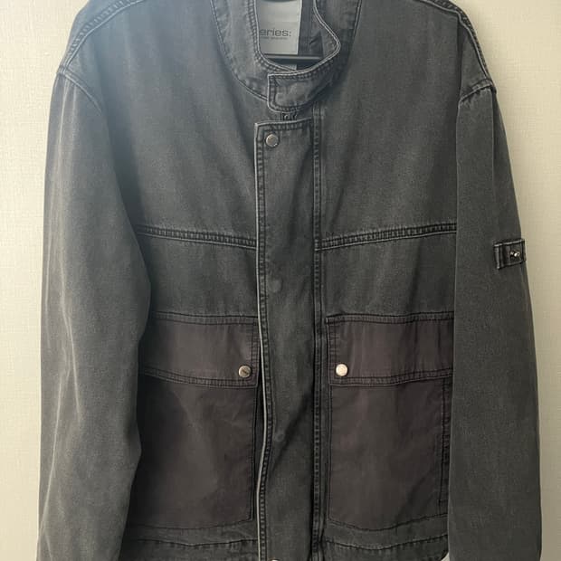 시리즈 데님 배색 포켓 점퍼(100)