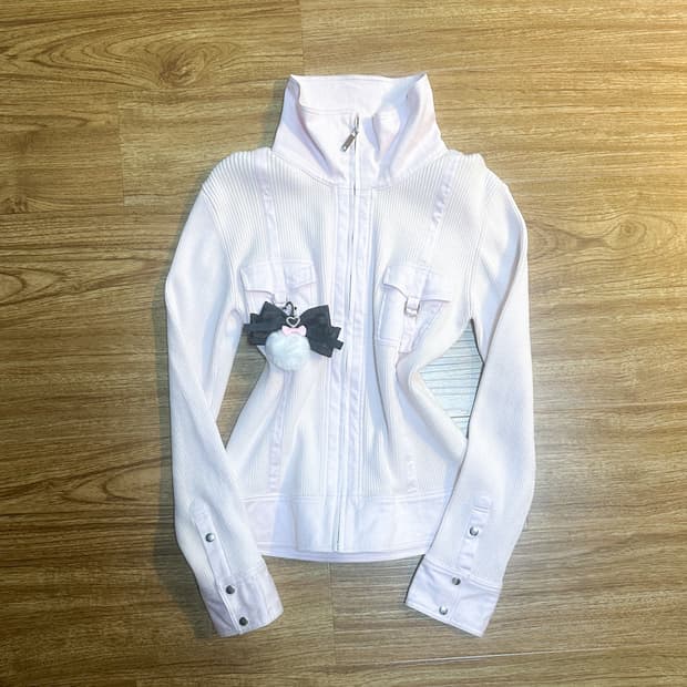 빈티지 핑키앤다이안 딸기우유 핑크 집업 자켓 히메갸루 로걀 라떼 페어리