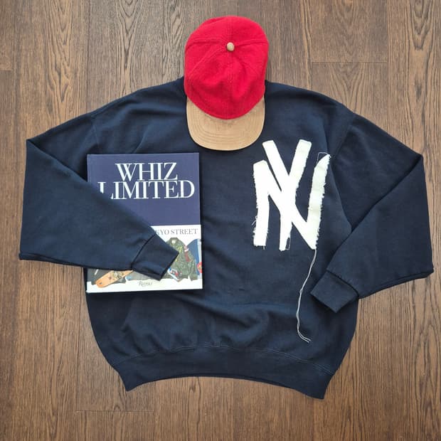 RUSSELL NY Appliquer Sweat(Navy)